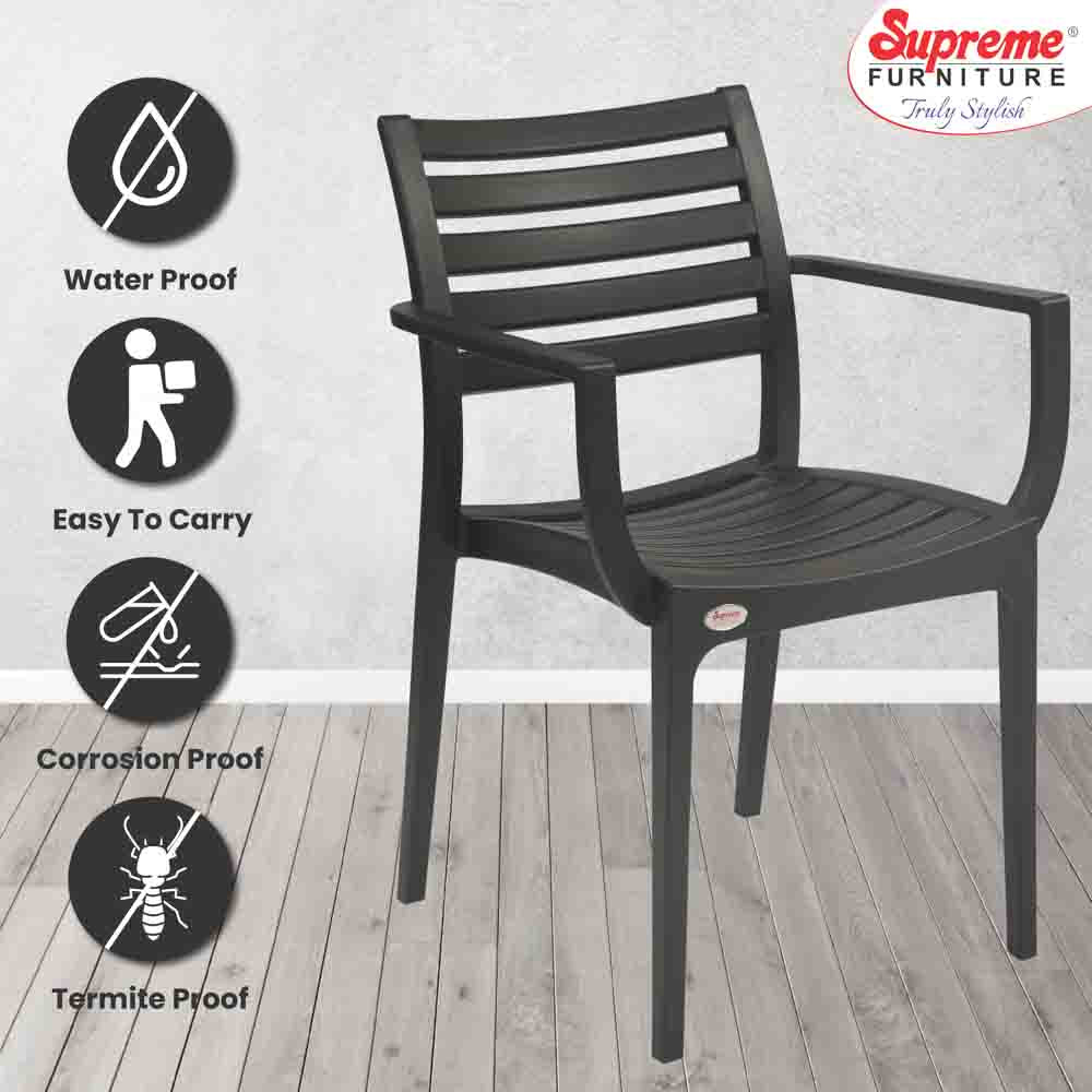 Supreme Empire Plastic With-Arm Chair