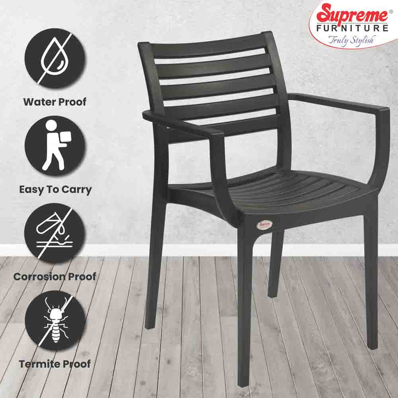 Supreme Empire Plastic With-Arm Chair