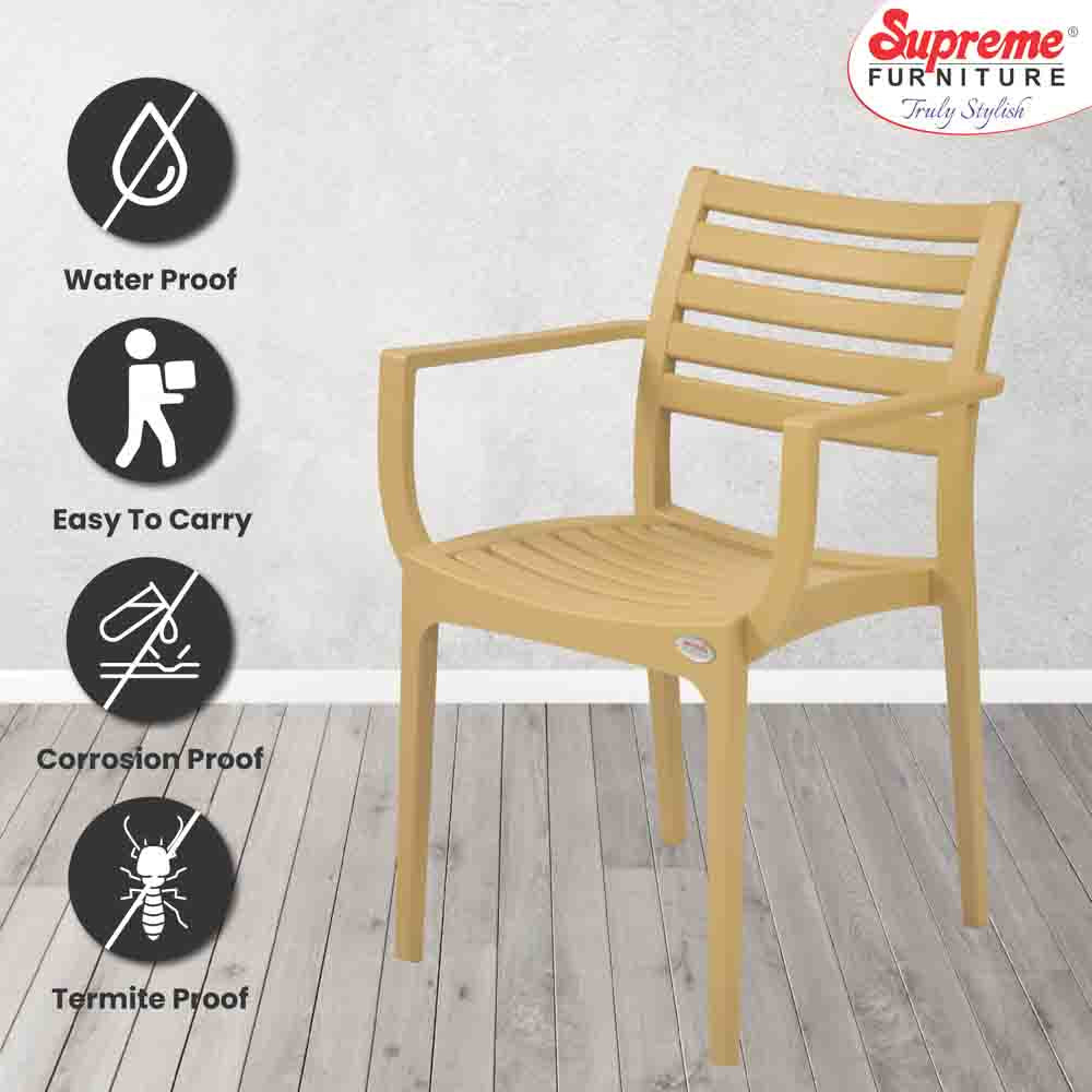 Supreme Empire Plastic With-Arm Chair