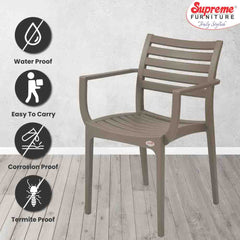 Supreme Empire Plastic With-Arm Chair