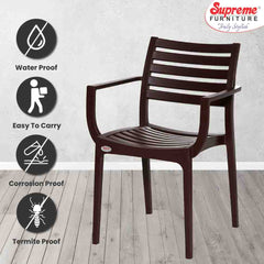 Supreme Empire Plastic With-Arm Chair