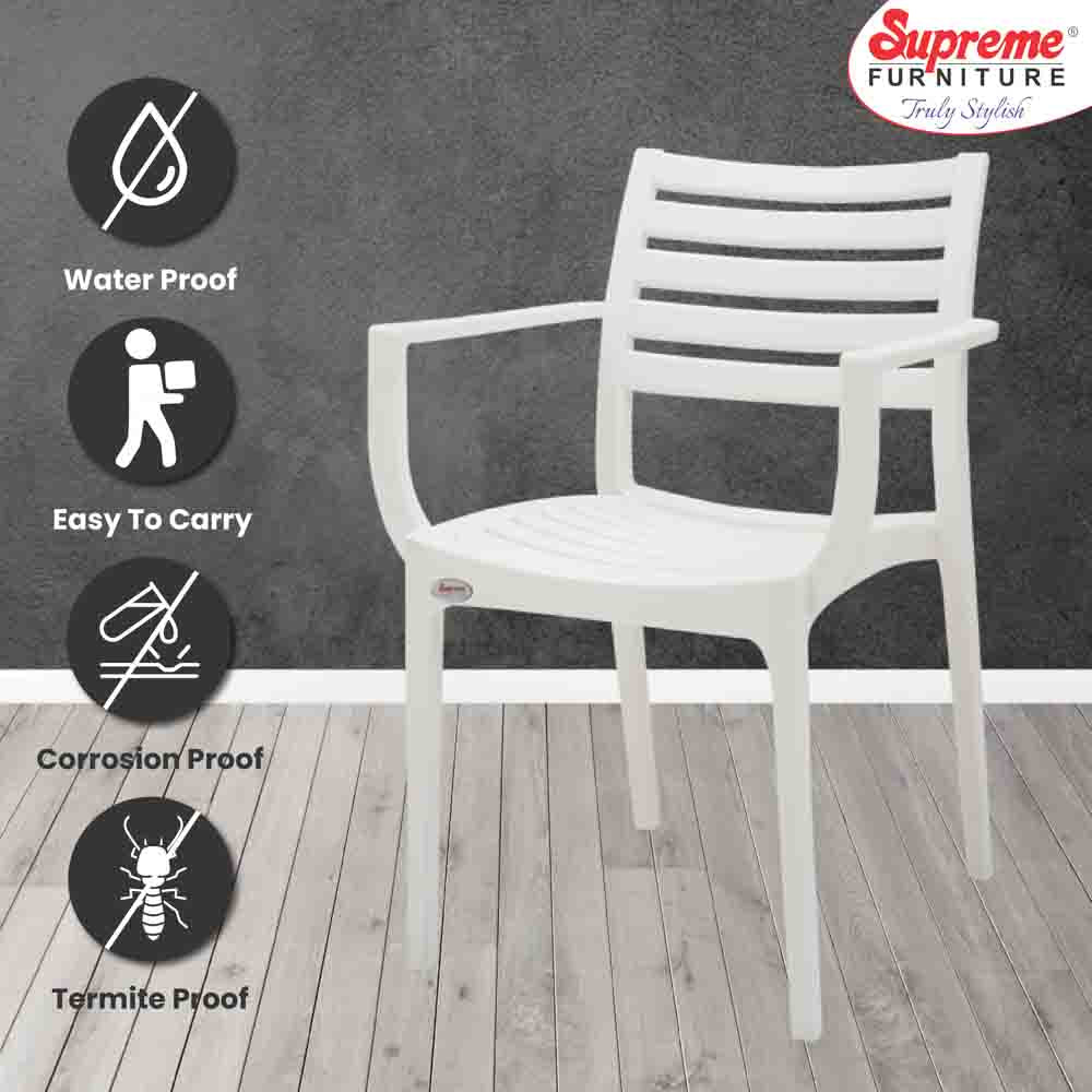 Supreme Empire Plastic With-Arm Chair