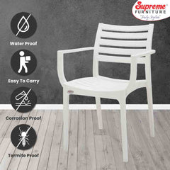 Supreme Empire Plastic With-Arm Chair