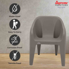 Supreme Futura Plastic With-Arm Chair