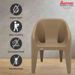 Supreme Futura Plastic With-Arm Chair