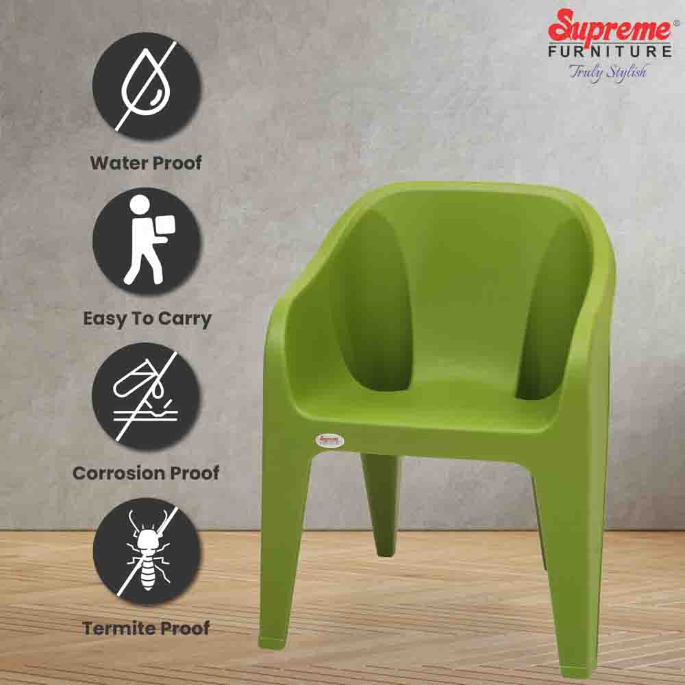 Supreme Futura Plastic With-Arm Chair