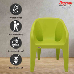 Supreme Futura Plastic With-Arm Chair