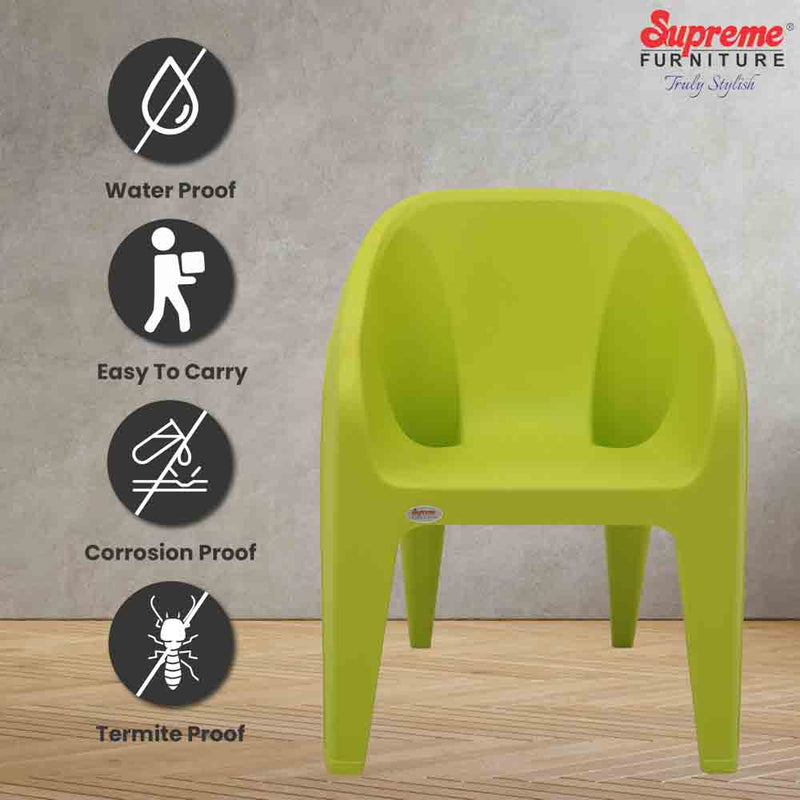 Supreme Futura Plastic With-Arm Chair