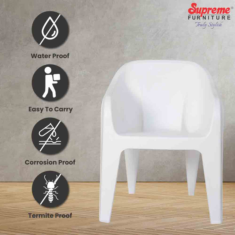 Supreme Futura Plastic With-Arm Chair