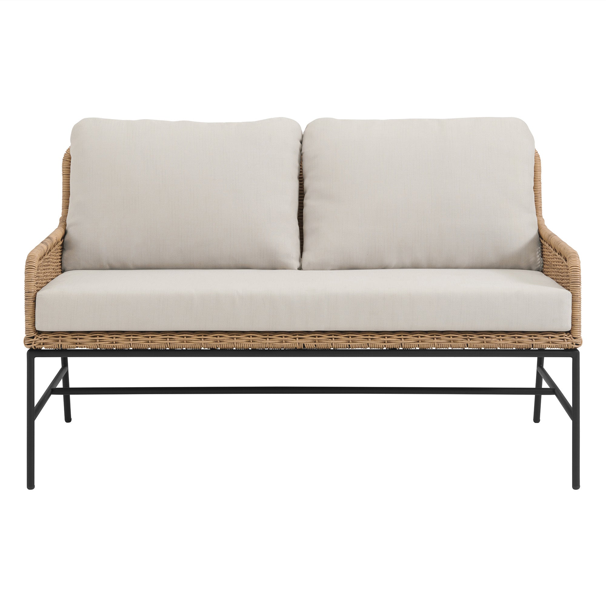 Eloise Outdoor Garden Balcony Sofa Set 2 Seater, 2 Single seater and 1 Center Table Set (Tan)
