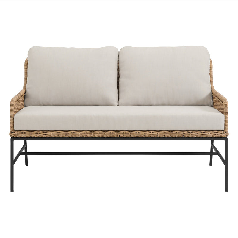 Eloise Outdoor Garden Balcony Sofa Set 2 Seater, 2 Single seater and 1 Center Table Set (Tan)