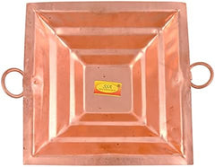 SHIV SHAKTI ARTS Handmade Pure Copper Hawan Kund for Home Puja and Hawan Purpose for Diwali laxmi Pooja Purpose (Small)