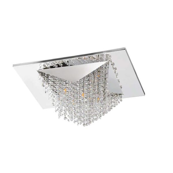 Philips 581850 Cameo Crystal Stainless Steel Chrome Chandelier
