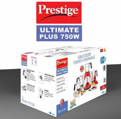 Prestige Ultimate 750W Mixer Grinder w/o Juicer 750 W Mixer Grinder (41392 | 3 Jars | Red)