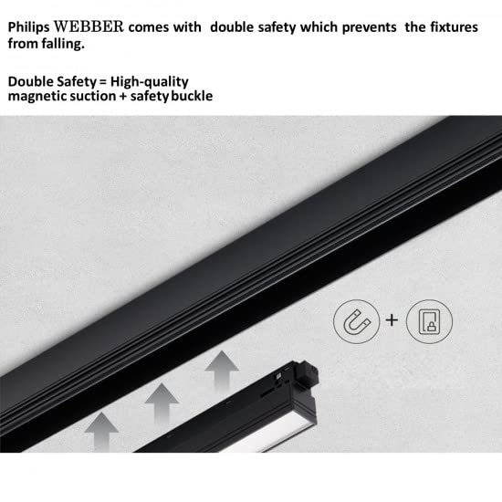 Philips Webber 12W Spot Blade NW - Magnetic Track Light for Modern Interiors, 48V DC, Natural White