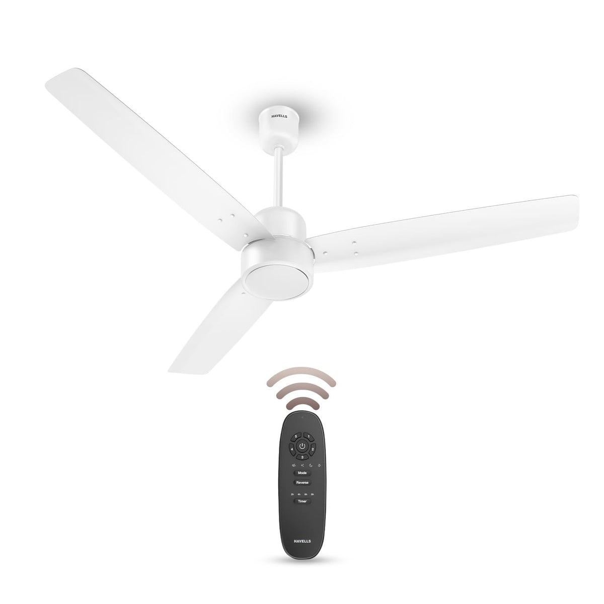 Havells FAB BLDC Ceiling Fan 1200 mm, 380 RPM, Savings upto 65%, Reverse Rotation, 4 Modes (Boost, Sleep, Breeze, Mop), Low Wattage 30 W, Low Noise
