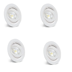 Philips 3-watt SlimStar Tiltable COB LED Spot Ceiling Light(Cool Day Light,Pack of 4)