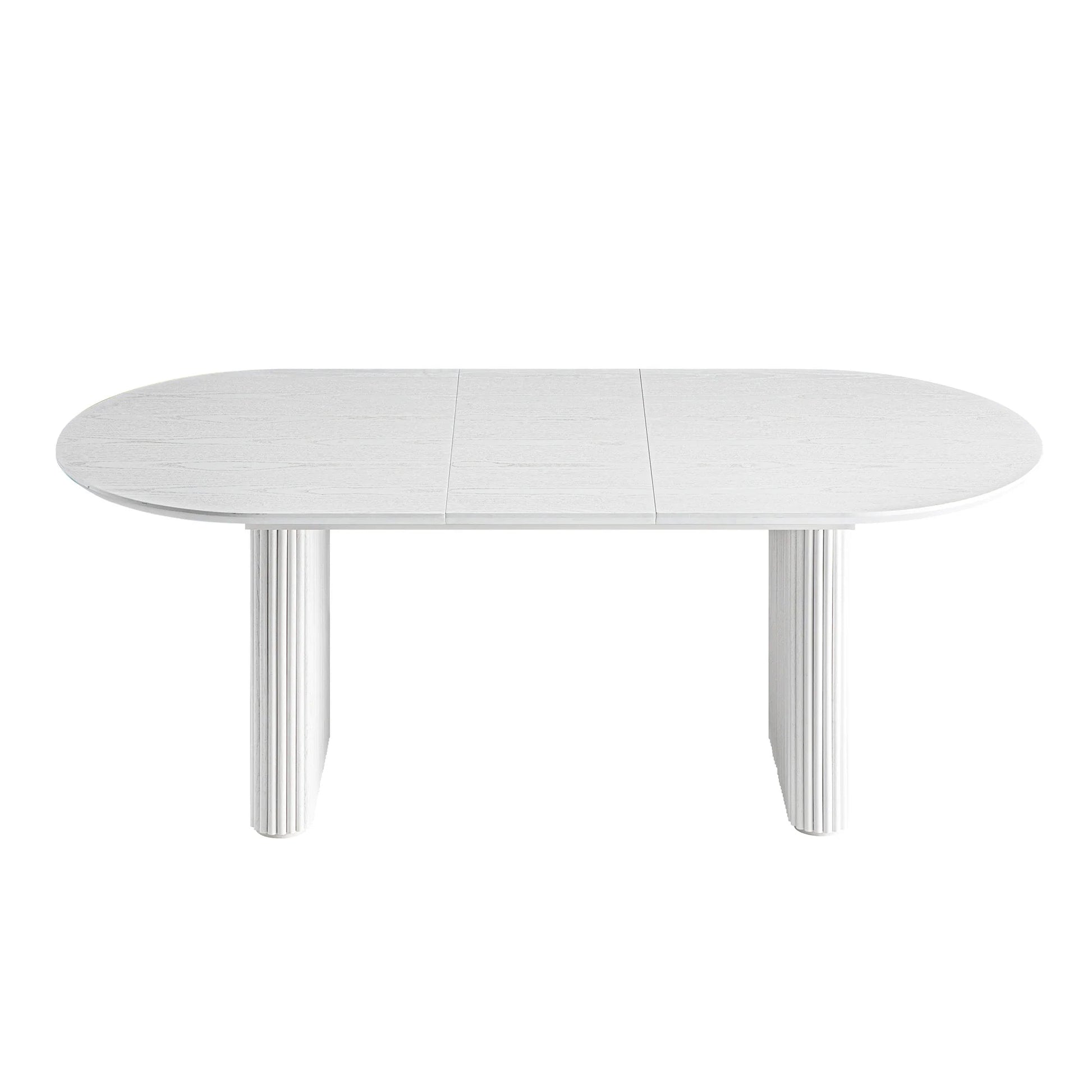 Velin Oval 6-8 Seater Extending Solid Wood Pedestal Dining Table
