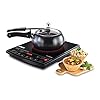 USHA Cookjoy Radiant Induction Cooktop 1600 Watts Cj1600Wwp with Keep Warm Option and 6 Indian Pre-Set Menu (Black)