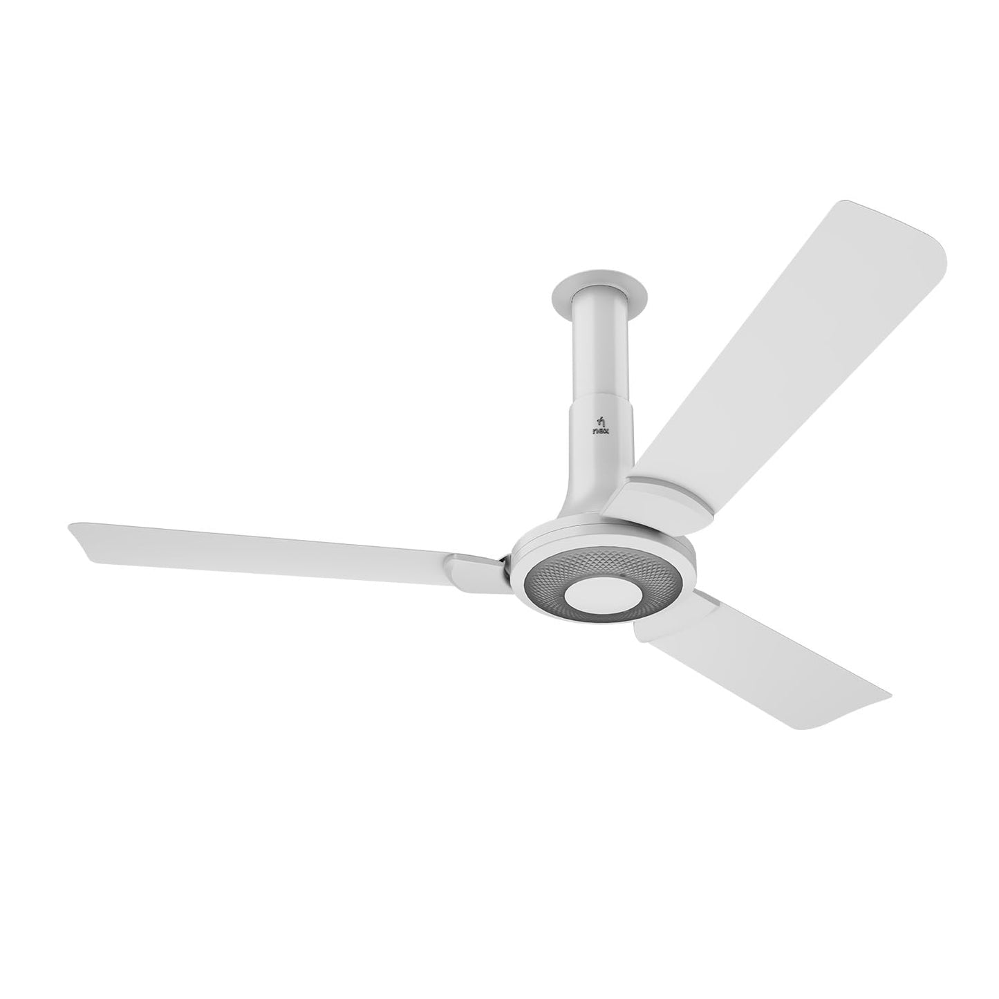 NNEX by BAJAJ Glyde A40 1200 MM | BEE 2 Star Rated Premium Ceiling Fan | 20% Higher Air Thrust* | Airfluence™ Al Blades | Adjustable Downrod | 2-Yr Warranty 【Granite Grey】