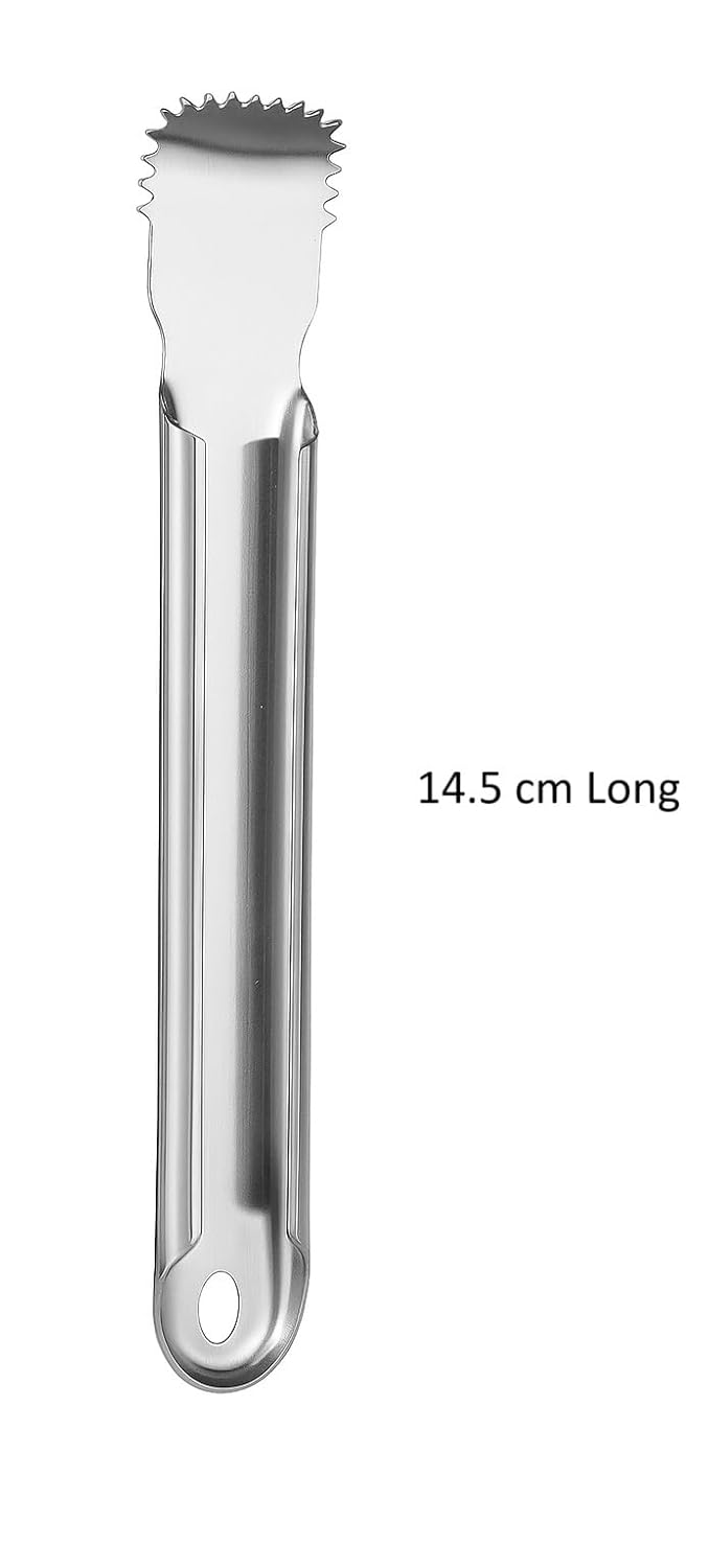 Dynore Stainless Steel Hand Coconut Peeler Scraper/Coconut Grater for Making Chutney & Gravy, Set of 1