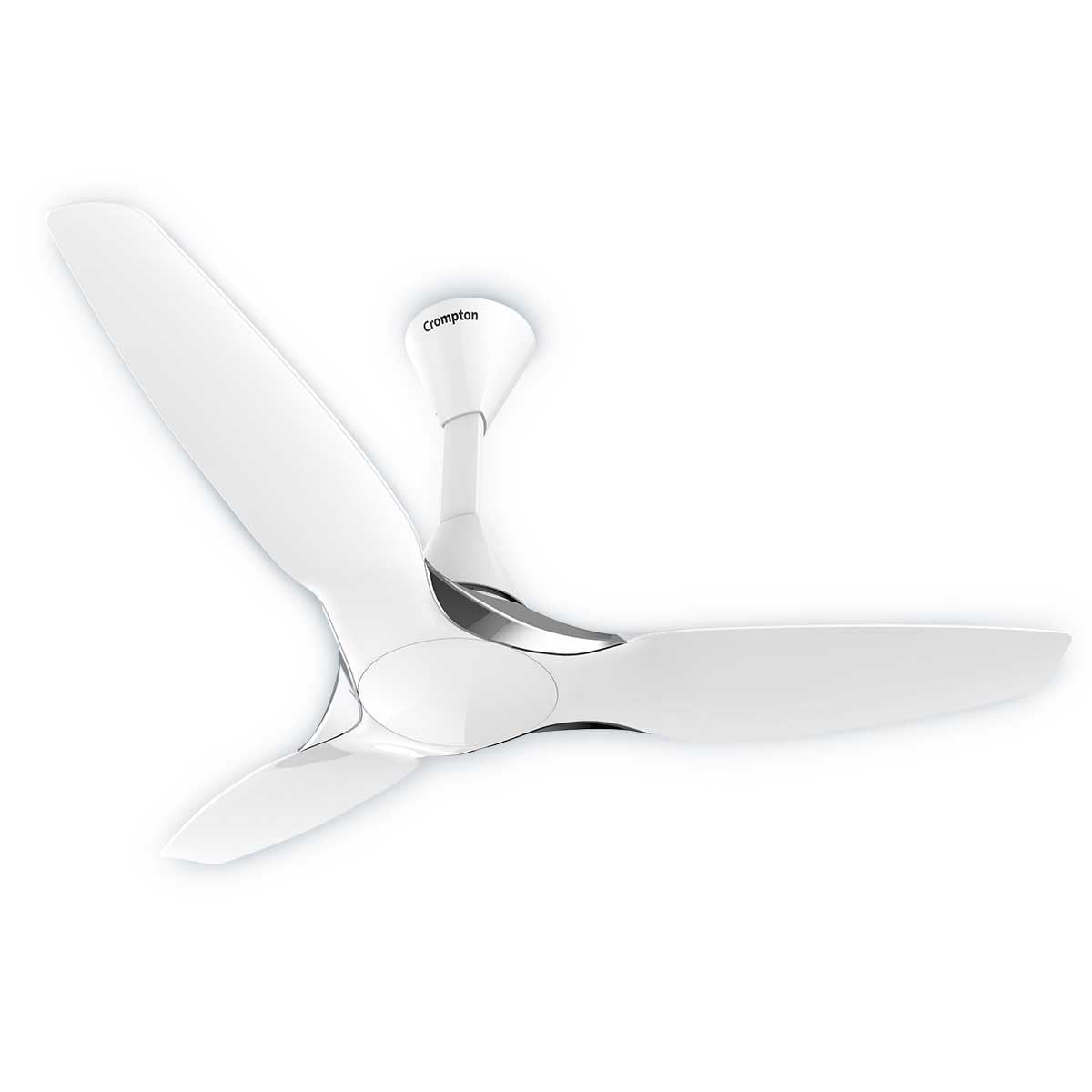 Crompton SilentPro Enso 1240 mm (48 inch) Aerodynamic Ceiling Fan (Chrome White)