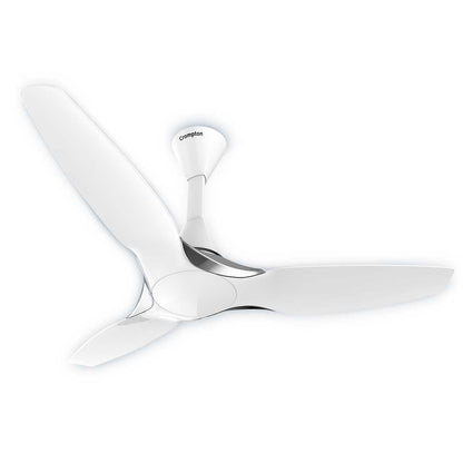 Crompton SilentPro Enso 1240 mm (48 inch) Aerodynamic Ceiling Fan (Chrome White)