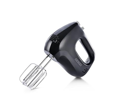 Usha 3732 300 W Hand Mixer with 2 Hooks|2 years warranty,Longer cord for flexible usage,Copper motor for longer life,Accessories Beater and Kneader, Storage box (Black)