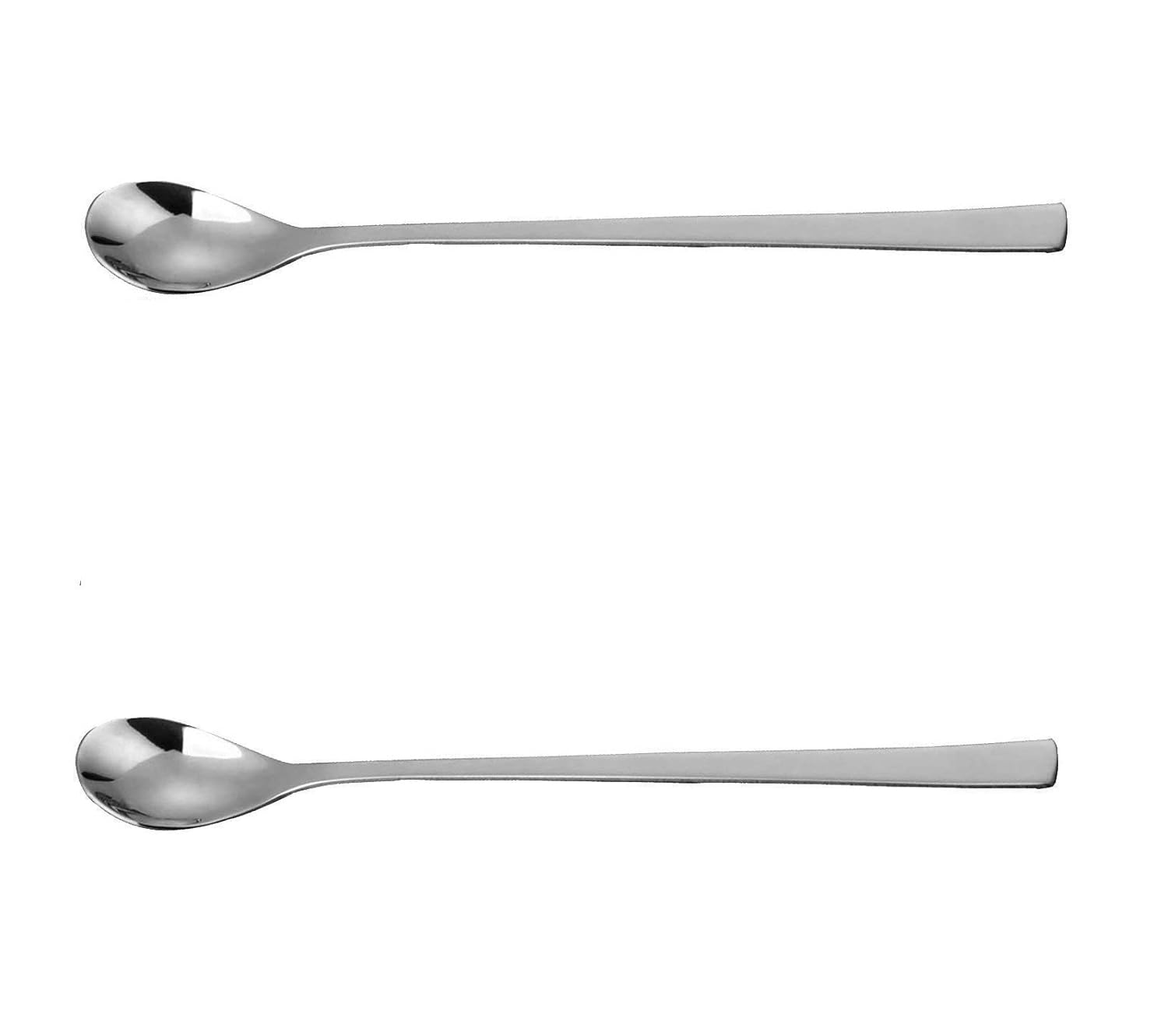 Dynore Stainless Steel 2 Pcs Soda Spoons/Horlicks Spoon/Milkshake Spoon/Bar Spoon 8 inch- Set of 2