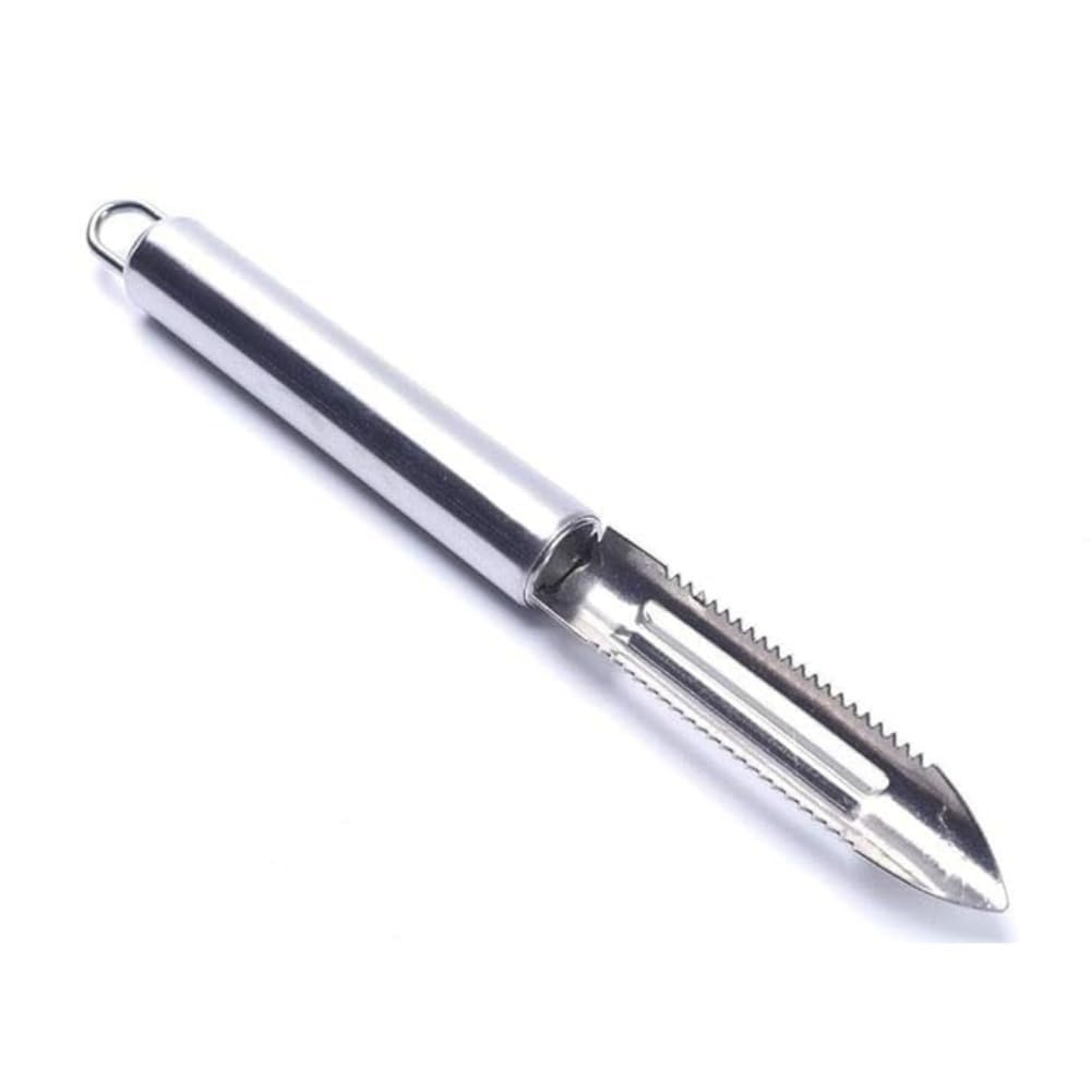 Dynore Stainless Steel Vegetable Peeler Knife with Sharp Edges and Perfect for Cutting & Peeling All Kinds of Vegetable and Fruits Straight Peeler (Steel)
