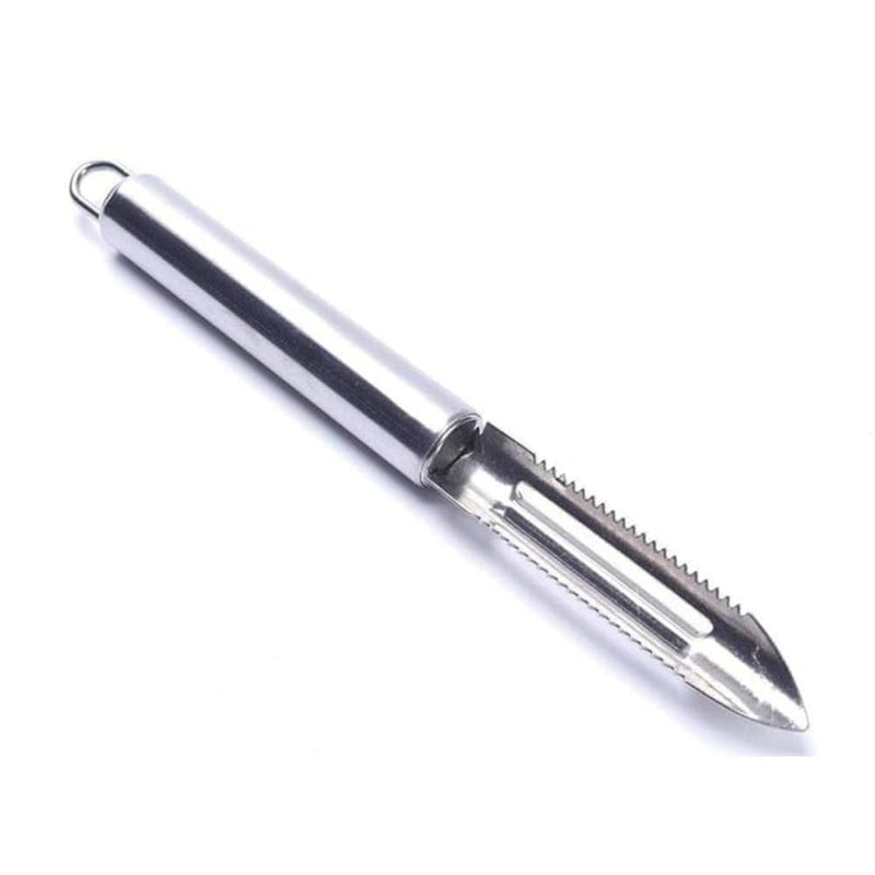 Dynore Stainless Steel Vegetable Peeler Knife with Sharp Edges and Perfect for Cutting & Peeling All Kinds of Vegetable and Fruits Straight Peeler (Steel)