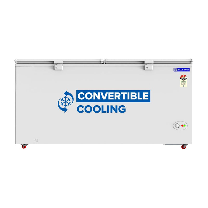 Blue Star HT4-N575, 575 Liter Hard Top Double Door Deep Freezer (515 Liter, White, 4-star)-1