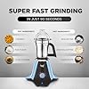 Preethi Taurus Pro Mixer Grinder for Kitchen, 3 Jars 1000 Watt Mixie, Dry and Wet Grinder Jar, 2 Year Warranty, Blue-Black, (Mg-259) Plastic