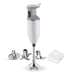 Maharaja Whiteline Plastic Torsio Plus Hand Blender with 3 Blades, Long Lasting Performance with 250 Watt Motor| Multiple Detachable Blades | 2 Year Warranty - Hb-141 (Grey)
