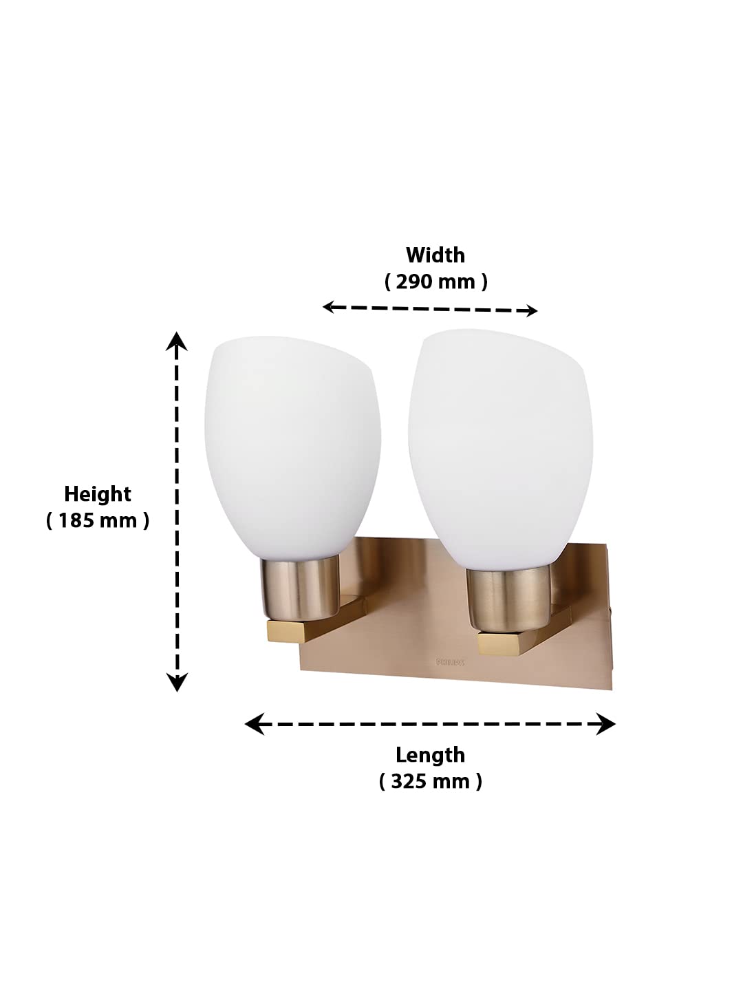 Philips 40W Wall Light, Gold 31426-Corded-electric