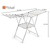Priya Heavy Duty Rust-Free Stainless Steel Foldable Storage Cloth Drying Stand/Clothes Dryer Stands/Laundry Racks with for Indoor/Outdoor/Balcony (Butterfly Model) (L- 64 inch * W-20 inch * H-36 inch)