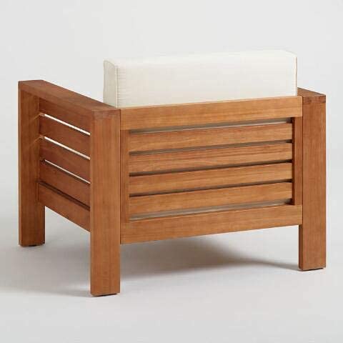Solid Rosewood Sheesham Teak Finish Wooden 1 Seater Single Sofa (Natural Teak)