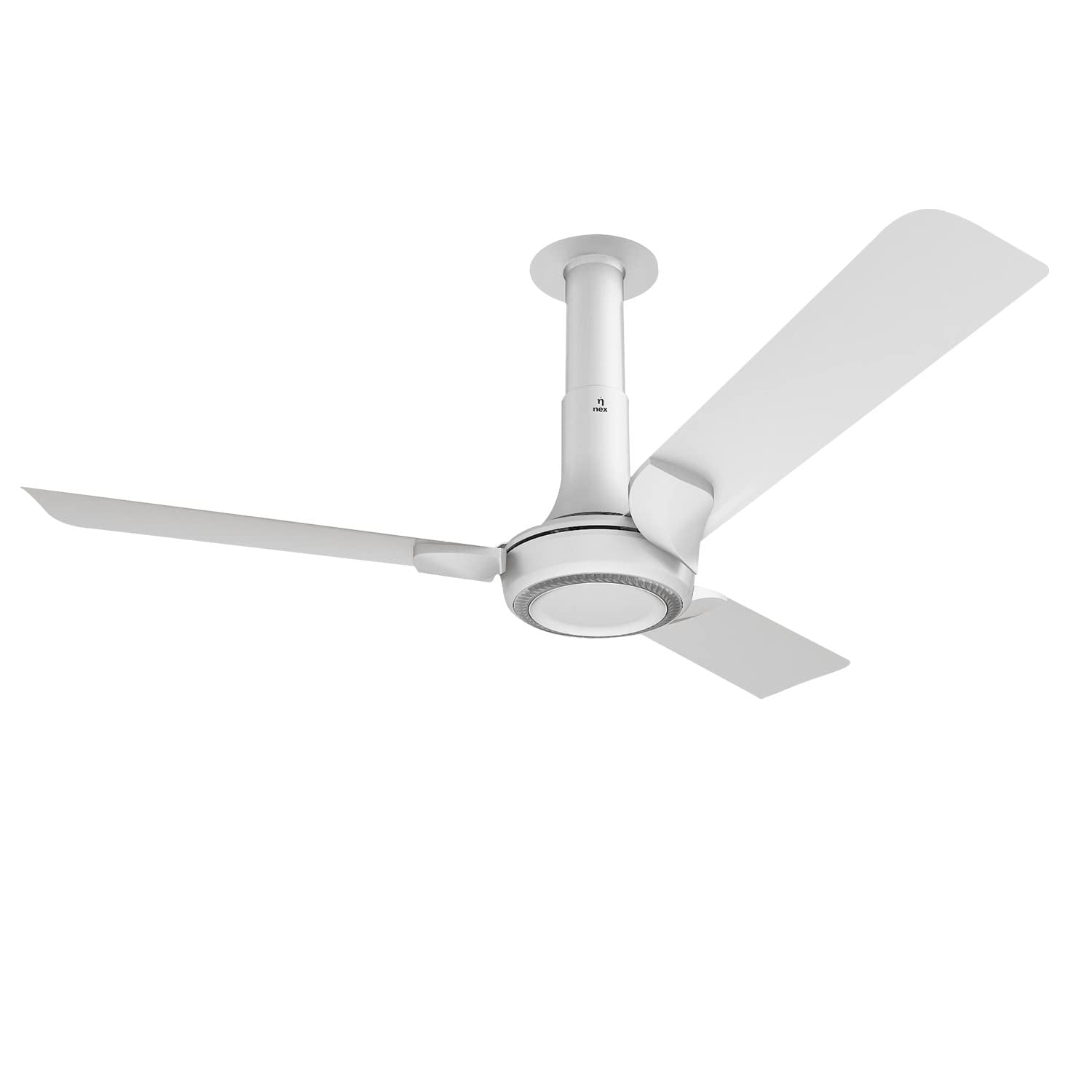 NNEX by BAJAJ Glyde A60 1200 MM | BEE 2 Star Rated Premium Ceiling Fan | 20% Higher Air Thrust* | Airfluence™ Al Blades | Adjustable Downrod | 2-Yr Warranty 【Mist Brown】