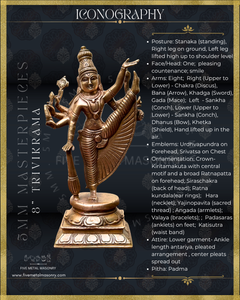 Trivikrama | Ulagalantha Perumal Panchaloha Bronze Icon - 8"-  Masterpieces Collection