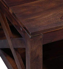 Solid Wood Coffee Table in Provincial Teak Finish Kryss Solid Wood Coffee Table in Provincial Teak Finish