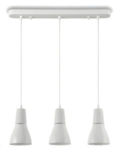 Philips 45053 Three Head Pendant White 3 X 9W, Decorative pendent for top of Dining Table and Breakfast