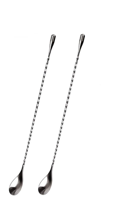 Dynore Stainless Steel Set of 2 Teardrop Bar Spoon 32cmx4cmx3cm
