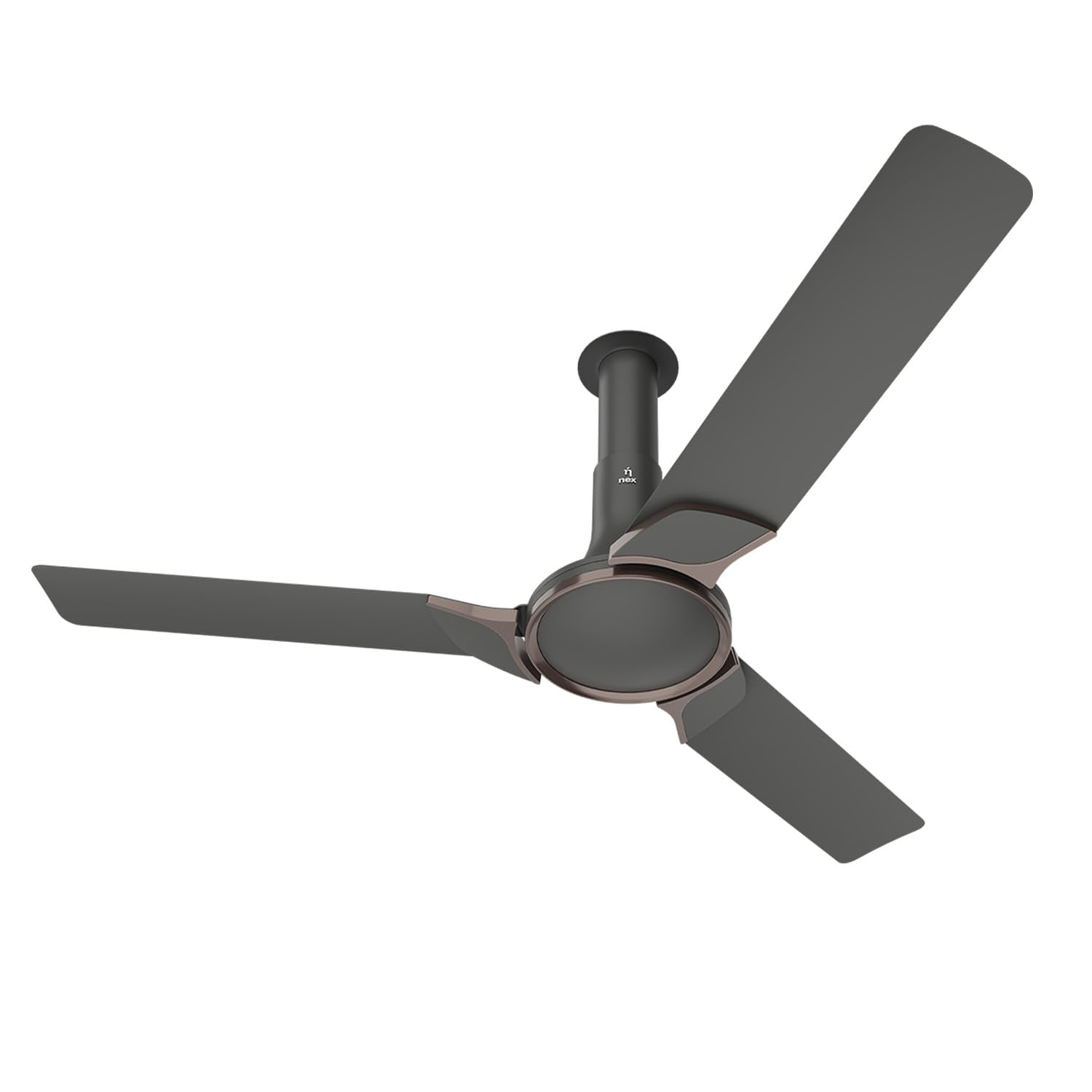 NNEX by BAJAJ Glyde A50 1200 MM | BEE 4 Star Rated Premium Ceiling Fan | 20% Higher Air Thrust* | Airfluence™ Al Blades | Adjustable Downrod | 2-Yr Warranty 【Snow White】