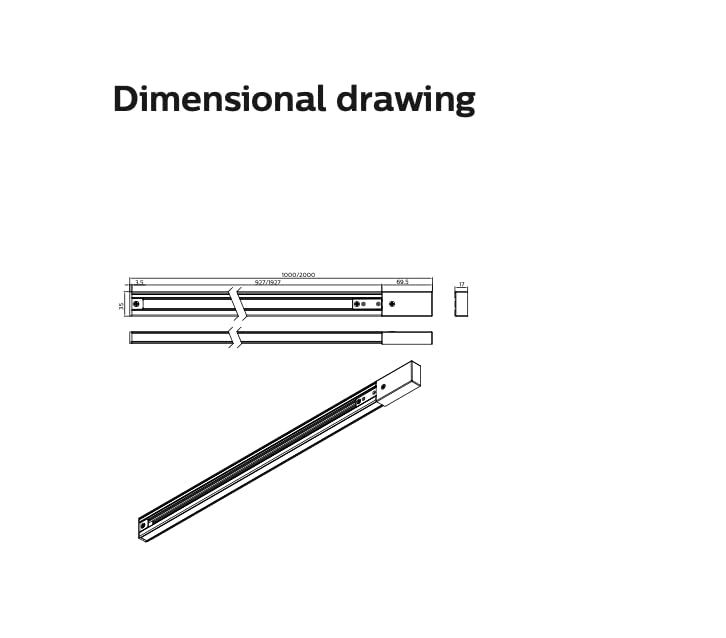 Philips Essential Smartbright Projector Track