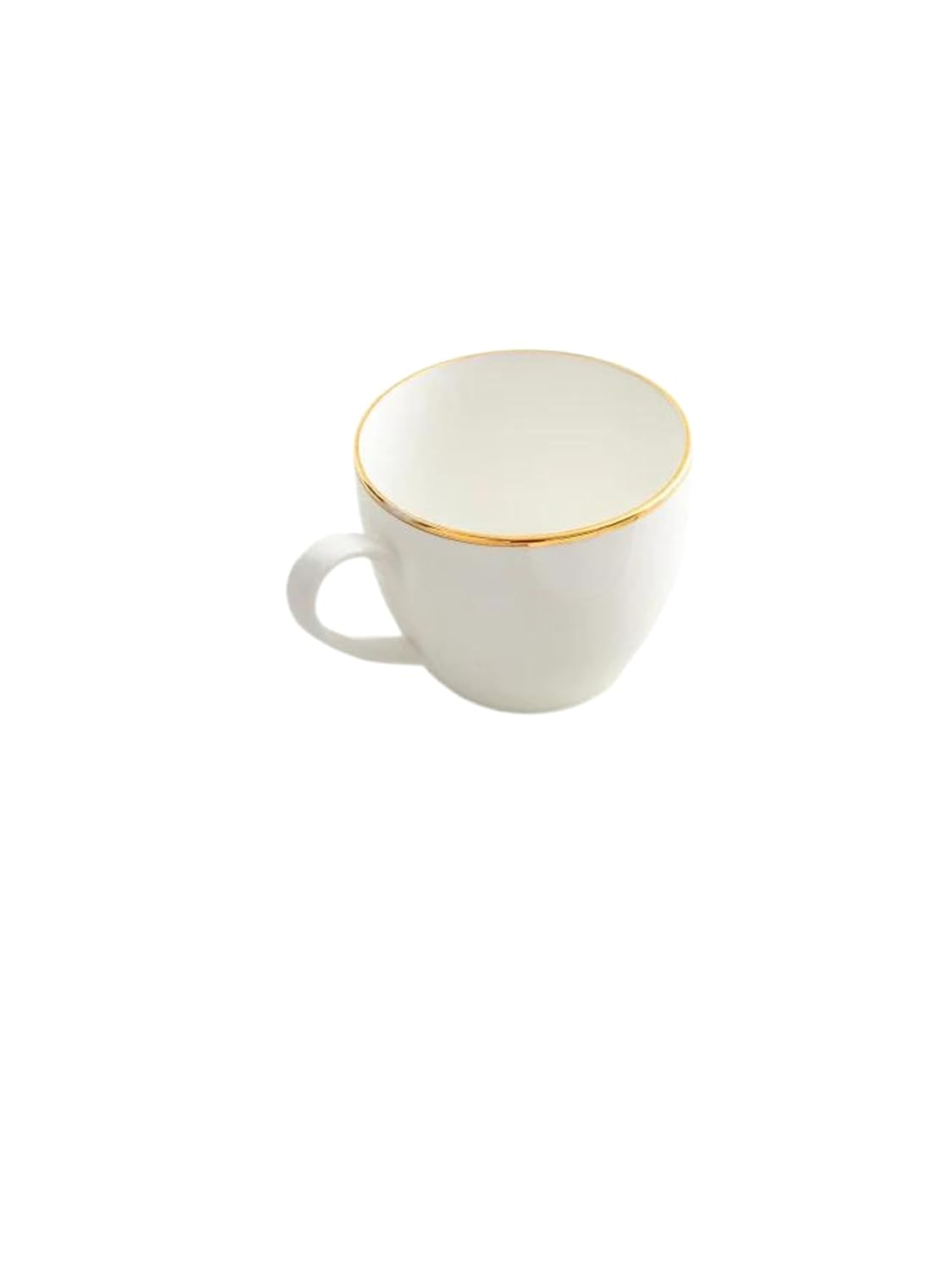 Clay Craft Fine Ceramic Premium Gold Line Printed Cup and Saucer Set of 12 | Capicity 240 ml Each