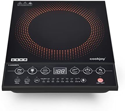 Usha Cookjoy (CJ2000WPCN) 2000 Watt Induction Cooktop (Black), Sealed