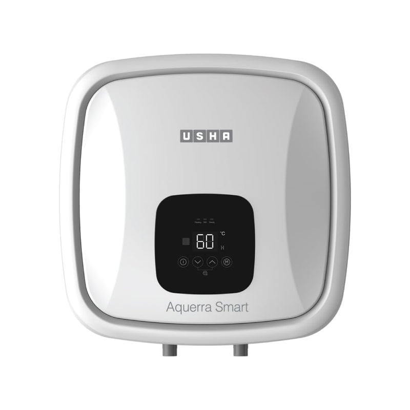 USHA SWH AQUERRA SMART 15L WHITE, With Free Installation and Connection Pipes
