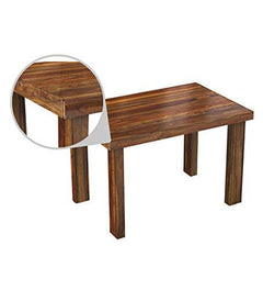Sheesham Wood 2 Seater Dining Table with Chairs for Home Dining & Living Room Hall (Brown)