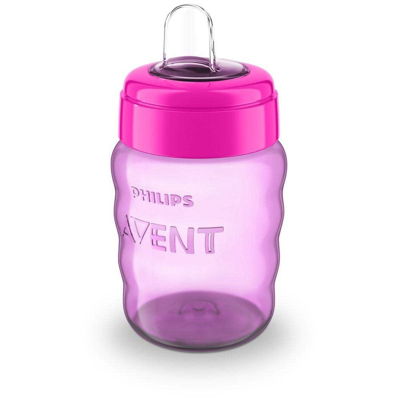 Philips Avent Silicone Classic Soft Spout Cup 260ml, Pink/Purple, 9m+ (SCF553/03)
