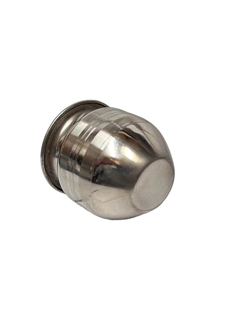 Dynore Stainless Steel Silver Kalash/Pooja Kalash/Small Lota for Home/Puja Lota 230 ml- Set of 6